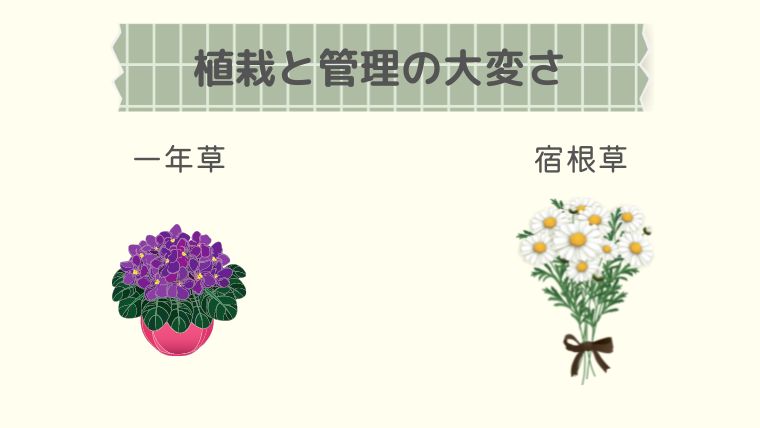 植栽と管理の大変さ